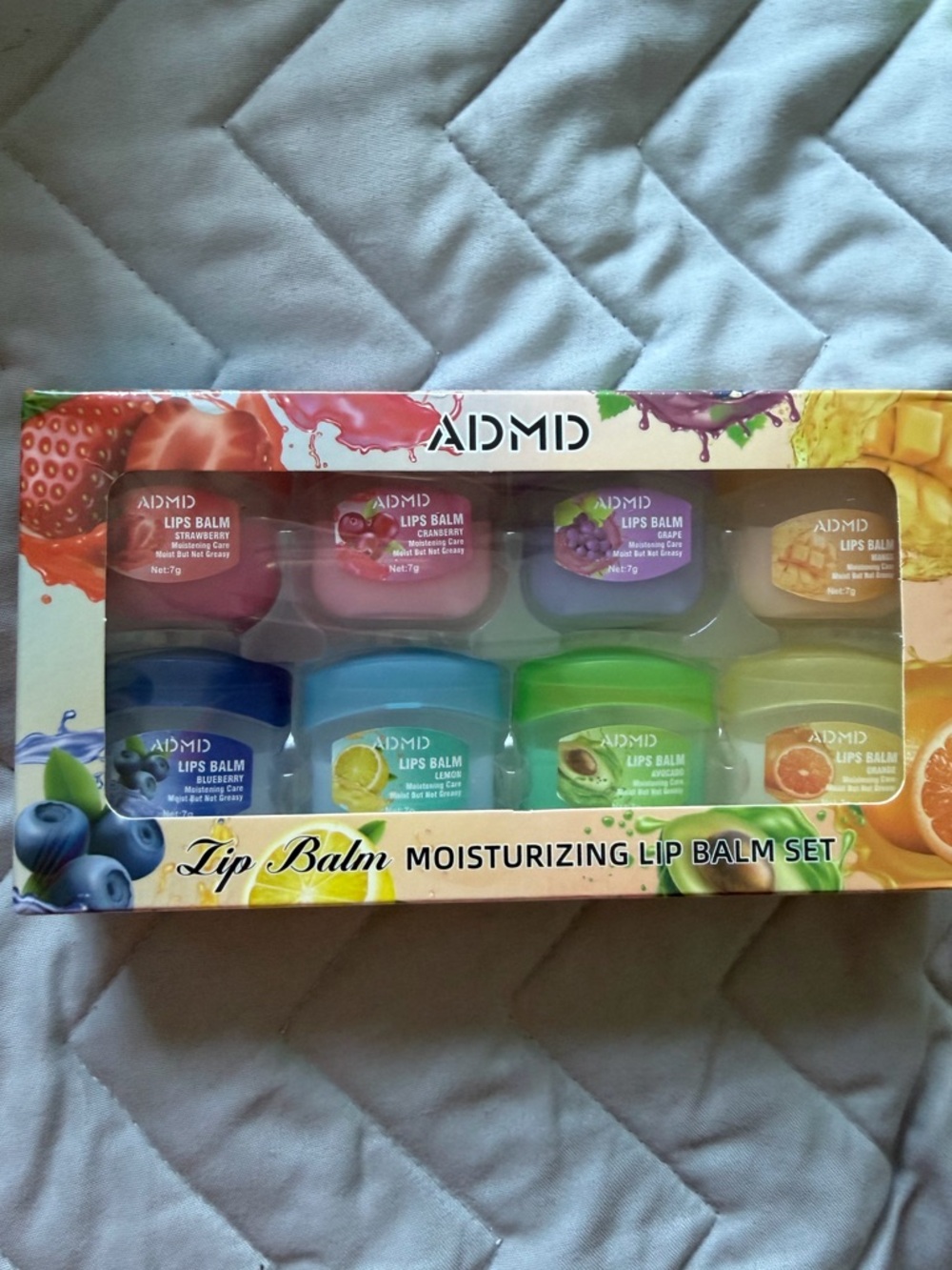 8 pods Moisturizing Lip Balm Set - Assorted flavors